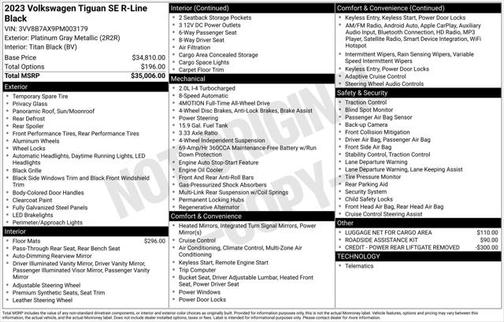 2023 Volkswagen Tiguan 2.0T SE R-Line Black 4MOTION