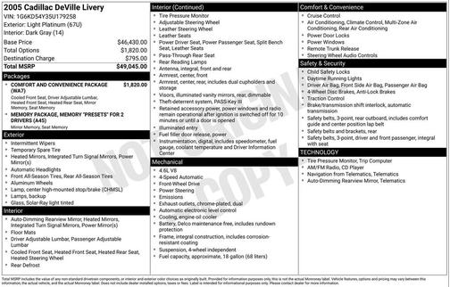 2005 Cadillac DeVille Base