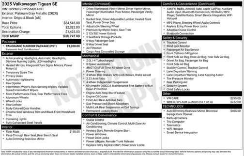 2025 Volkswagen Tiguan 2.0T SE 4MOTION