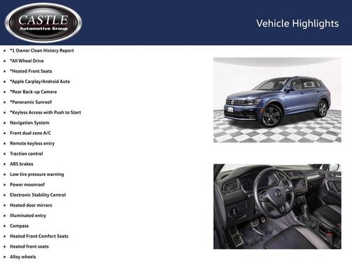 2019 Volkswagen Tiguan 2.0T SEL R-Line