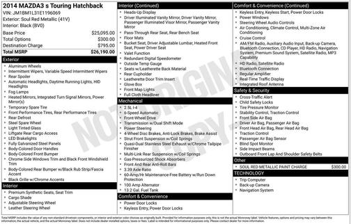 2014 Mazda Mazda3 s Touring