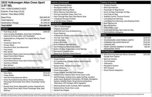 2022 Volkswagen Atlas Cross Sport 2.0T SEL
