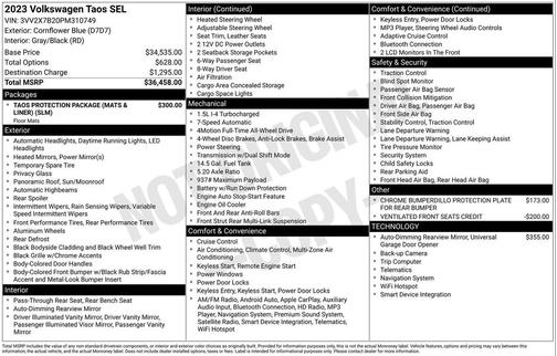 2023 Volkswagen Taos 1.5T SEL