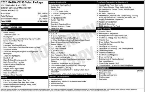 2020 Mazda CX-30 Select