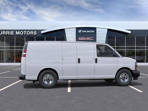 Summit White 2025 GMC Savana 3500 RWD 3500 Regular Wheelbase Work Van