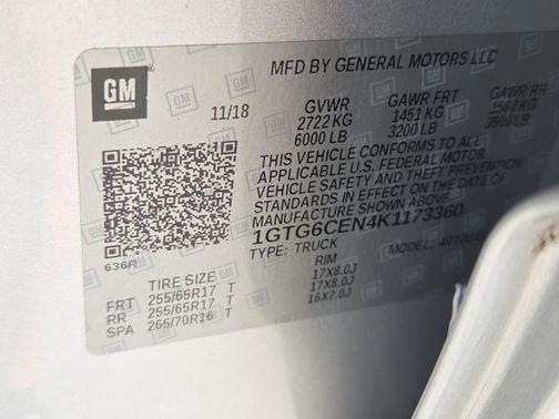 Quicksilver Metallic 2019 GMC Canyon SLE