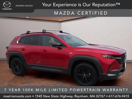 Soul Red Crystal Metallic 2025 Mazda CX-50 Hybrid Premium Package