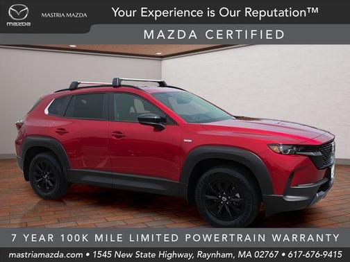 Soul Red Crystal Metallic 2025 Mazda CX-50 Hybrid Premium Package