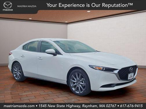 Snowflake White Pearl 2026 Mazda Mazda3 FWD w/Preferred Package