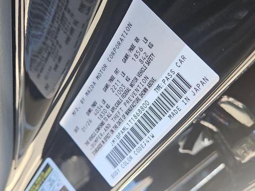 Jet Black Mica 2026 Mazda Mazda3 FWD w/Premium Package