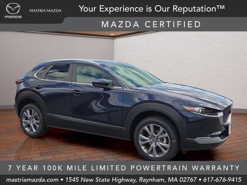 Deep Crystal Blue Mica 2025 Mazda CX-30 2.5 S Preferred Package
