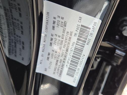 Jet Black Mica 2026 Mazda Mazda3 FWD w/Preferred Package