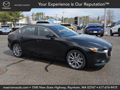 Jet Black Mica 2026 Mazda Mazda3 FWD w/Preferred Package