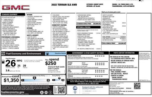 2022 GMC Terrain SLE