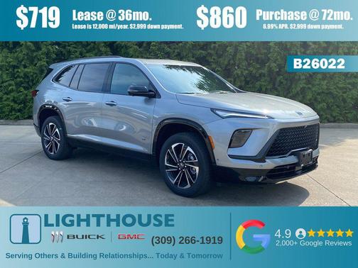 moonstone gray metallic 2026 Buick Enclave Sport Touring SUV