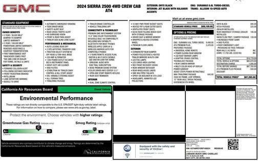 Onyx Black 2024 GMC Sierra 2500 AT4