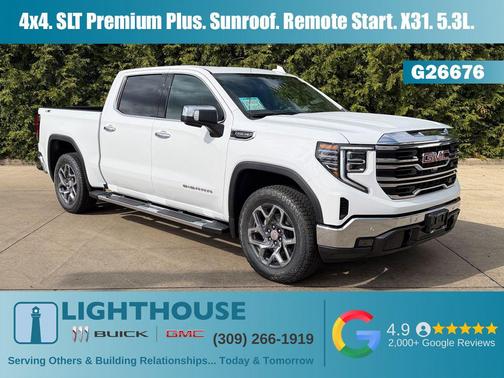 Summit White 2026 GMC Sierra 1500 SLT