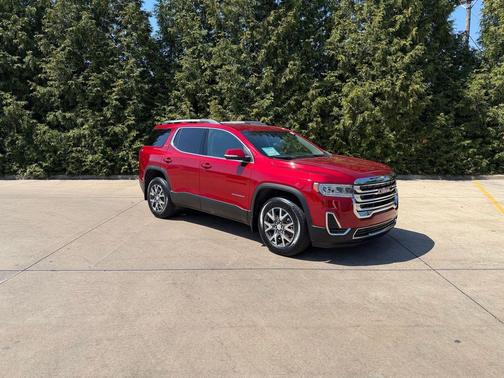Volcanic Red Tintcoat 2023 GMC Acadia AWD SLE