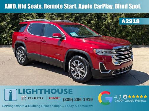 Volcanic Red Tintcoat 2023 GMC Acadia AWD SLE