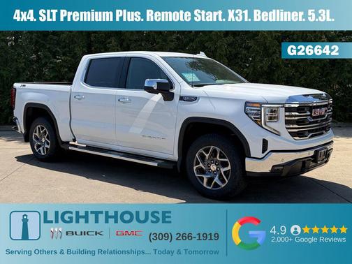 Summit White 2026 GMC Sierra 1500 SLT