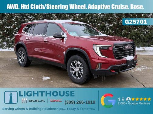 Volcanic Red Tintcoat 2025 GMC Acadia AWD AT4 SUV