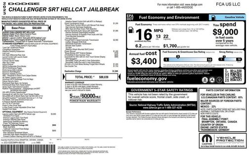 2023 Dodge Challenger SRT Hellcat