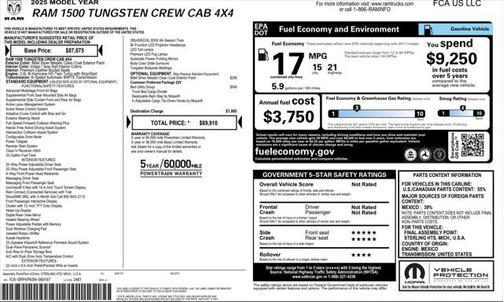 2025 RAM 1500 ST