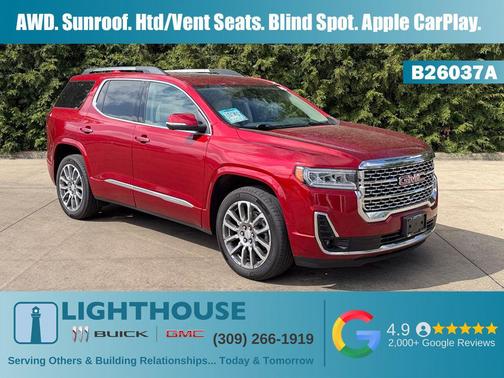 Volcanic Red Tintcoat 2023 GMC Acadia Denali