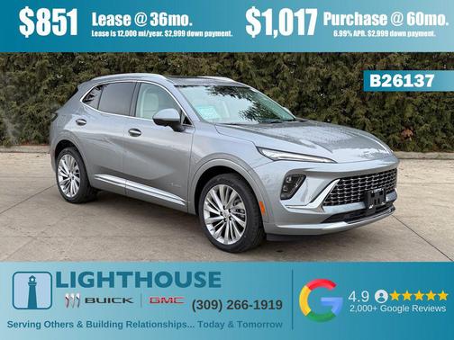 Moonstone Gray Metallic 2026 Buick Envision Avenir AWD