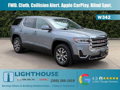Satin Steel Metallic 2022 GMC Acadia FWD SLE