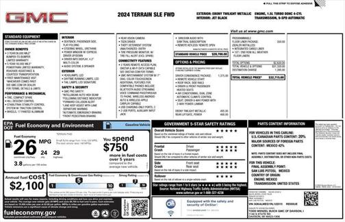 2024 GMC Terrain SLE