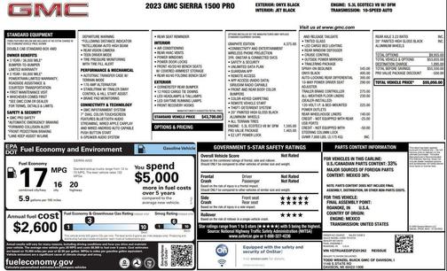 2023 GMC Sierra 1500 Pro