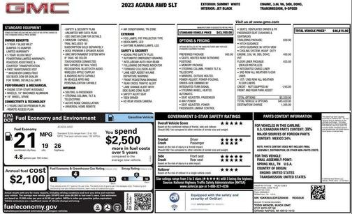 2023 GMC Acadia AWD SLT