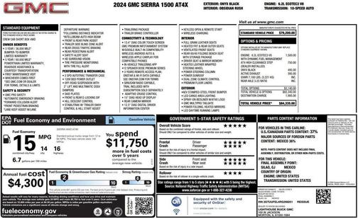 2024 GMC Sierra 1500 AT4X