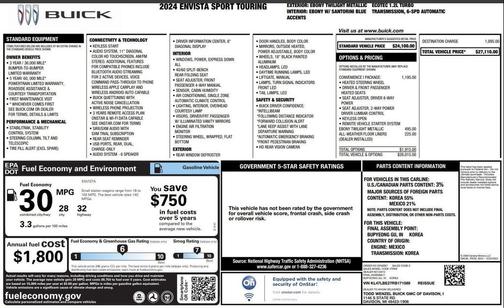 2024 Buick Envista Sport Touring FWD