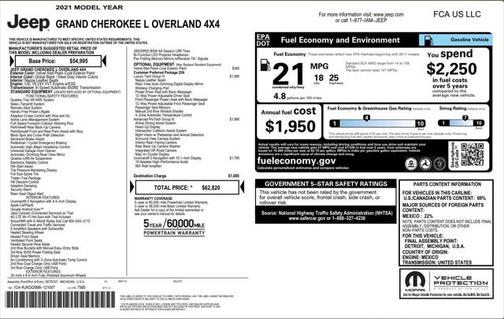 2021 Jeep Grand Cherokee L Overland