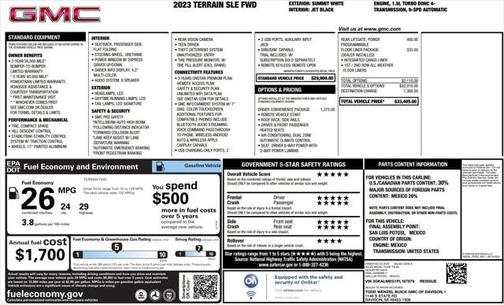 2023 GMC Terrain SLE