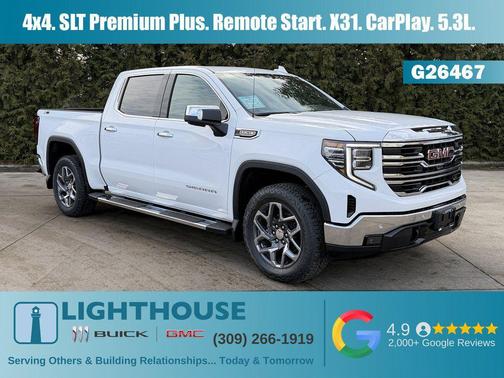 Summit White 2026 GMC Sierra 1500 SLT Truck