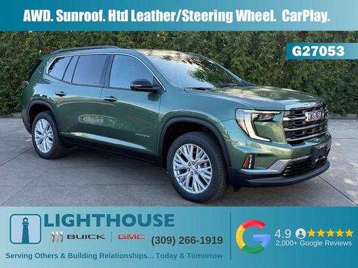 Trailstone Green Metallic 2027 GMC Acadia AWD Elevation