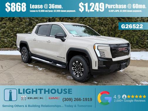 Coastal Dune 2026 GMC Sierra EV Standard Range Elevation