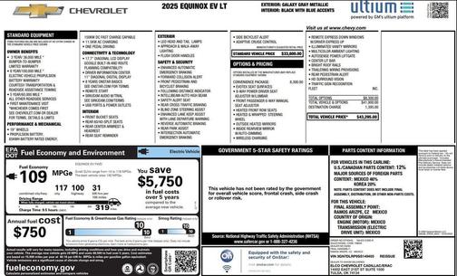 2025 Chevrolet Equinox EV LT