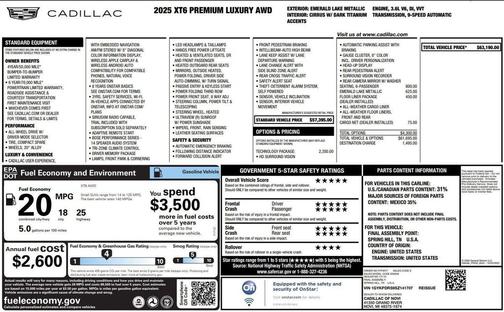 2025 Cadillac XT6 Premium Luxury AWD