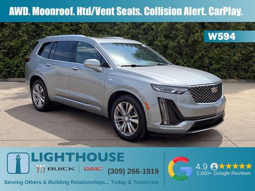 Argent Silver Metallic 2023 Cadillac XT6 Premium Luxury AWD