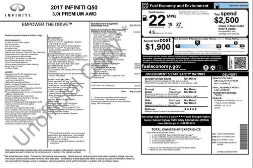 2017 INFINITI Q50 3.0T Premium