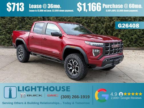 Volcanic Red Tintcoat 2026 GMC Canyon AT4X