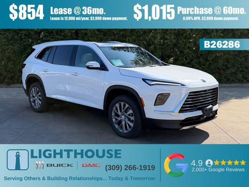 Summit White 2026 Buick Enclave Preferred FWD