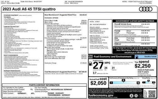 2023 Audi A6 45 Premium Plus