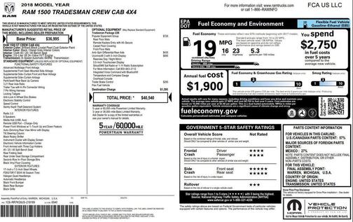 2018 RAM 1500 Tradesman