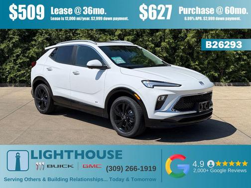 Summit White 2026 Buick Encore GX Sport Touring