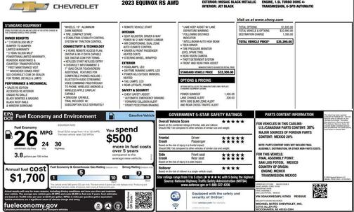 2023 Chevrolet Equinox AWD RS